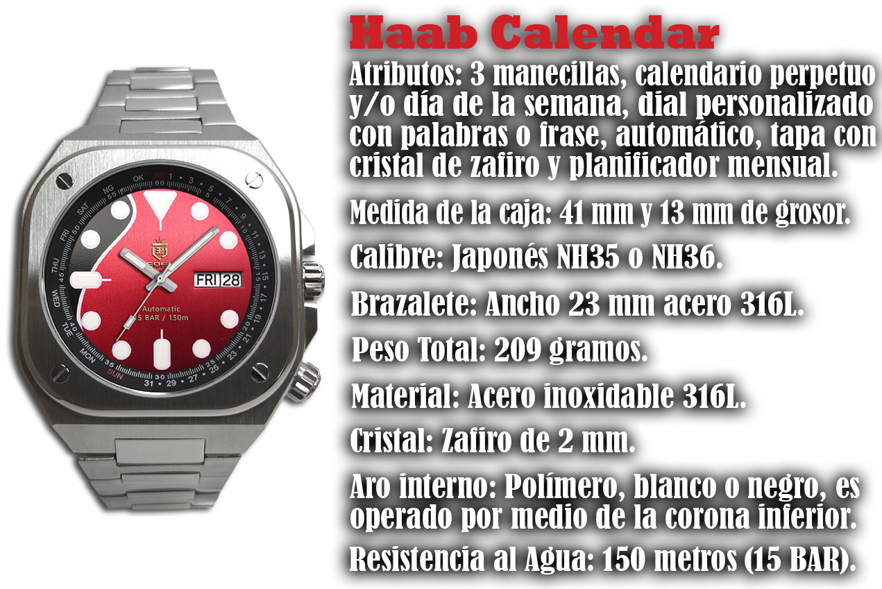 Haab calendar NH36 Slider