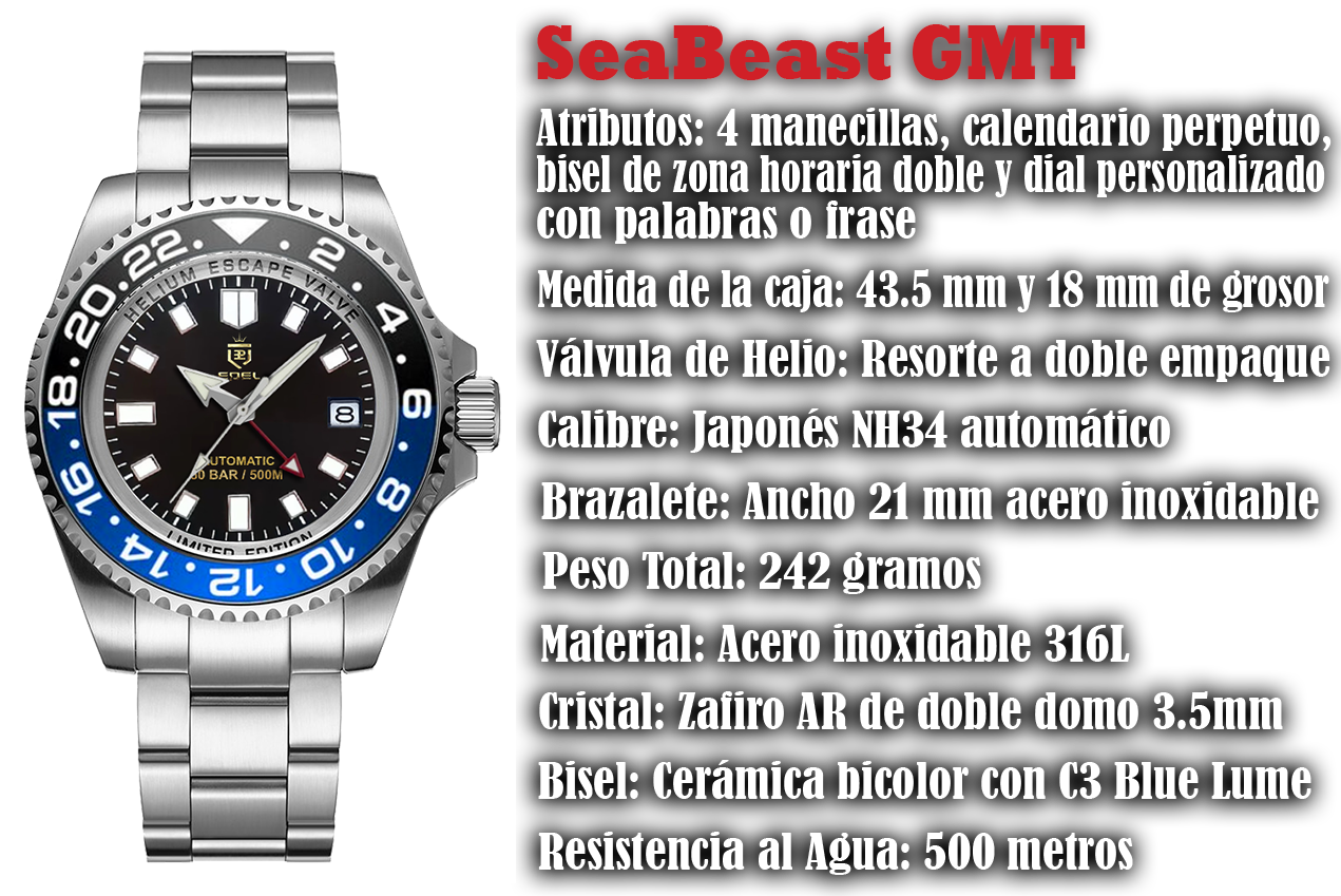 SeaBeast GMT caracterisitcas de inicio 